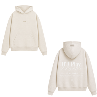 HOODIE I PLAY TO WIN MARFIL - 27DAYS STUDIO