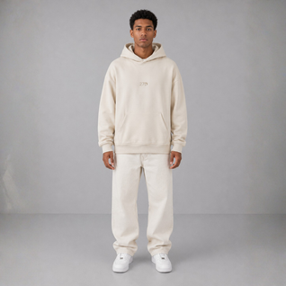 HOODIE I PLAY TO WIN MARFIL - 27DAYS STUDIO