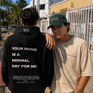 HOODIE YOUR PRIME IS BLACK - 27DAYS STUDIO