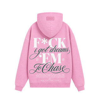 HOODIE I GOT DREAMS PINK - 27DAYS STUDIO