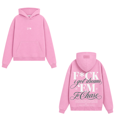 HOODIE I GOT DREAMS PINK - 27DAYS STUDIO