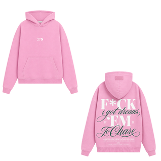 HOODIE I GOT DREAMS PINK - 27DAYS STUDIO